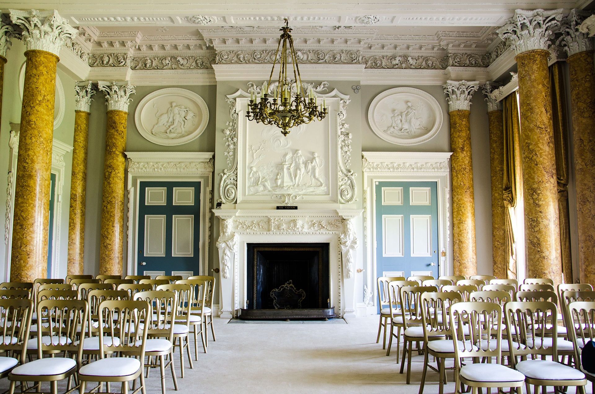 reception hall at stoneleigh
